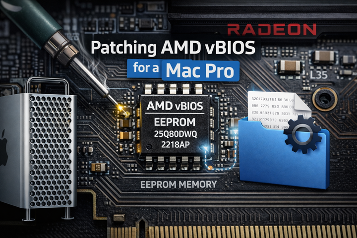 My take on "Deleting the VGA": vBIOS mod for EnableGOP on AMD GPUs